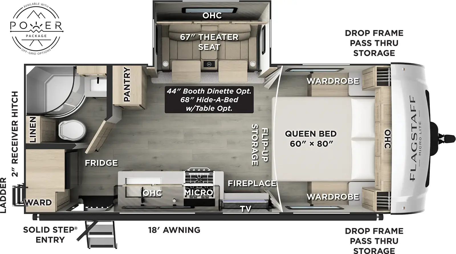 Flagstaff Micro Lite 22FBS Floorplan